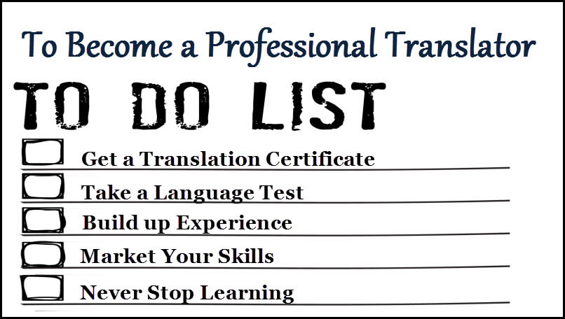 5 Step to become a Professional translator